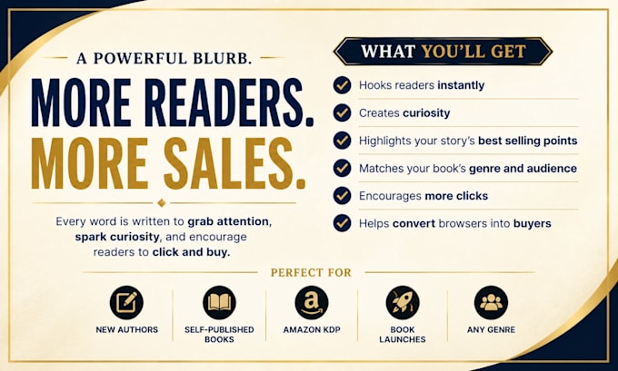 write a compelling book blurb and book description