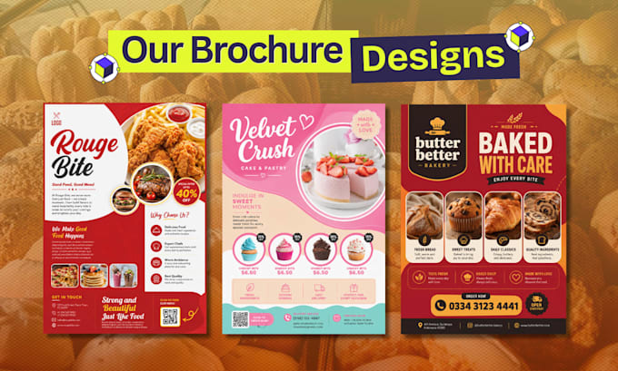 design trifold bifold leaflet, brochure, flyer, and menu