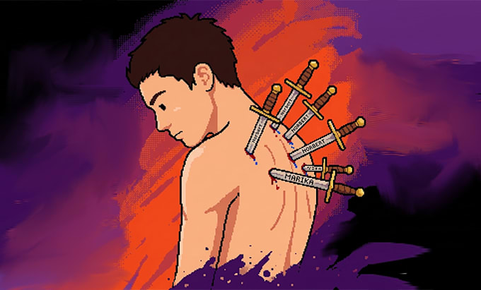 do pixel art characters portraits and assets illustration