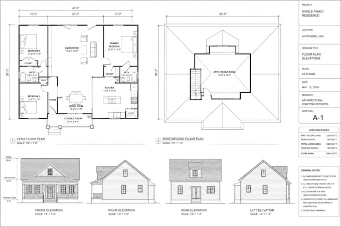 draw professional floor plans, elevations and sections