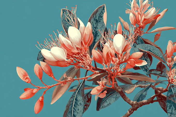 create a botanical illustration in the watercolor