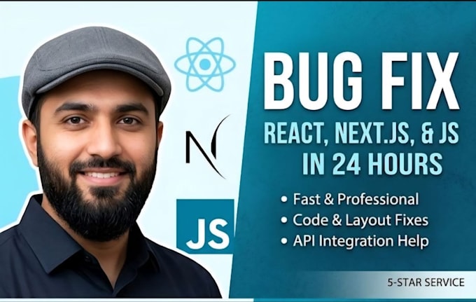 fix react nextjs and javascript bugs in 24 hours