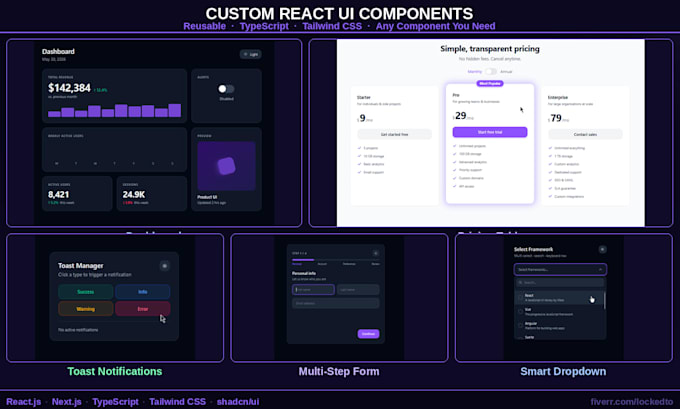 build custom reusable react components for your web app