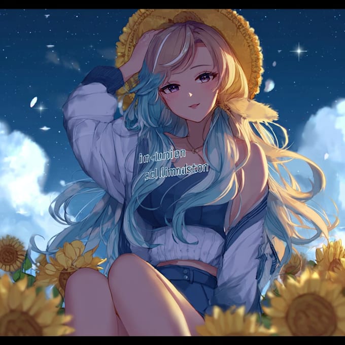 create dynamic anime action scene illustration