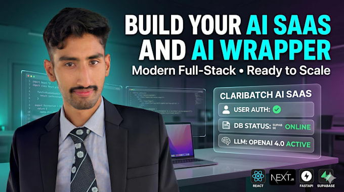 build your custom ai saas web application and ai wrapper
