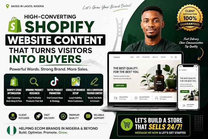 write high converting shopify website content that boosts sales