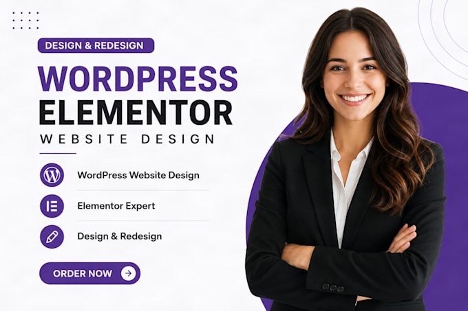 rebuild wordpress website, redesign or revamp website with elementor