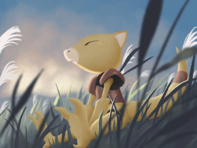 draw a landscape painting