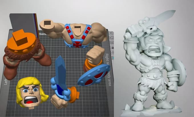 add color and slice 3d model, edit convert stl to 3mf for multicolor 3d printing