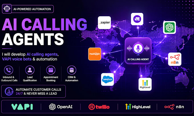 build ai voice agents, vapi calling bots and ai automation