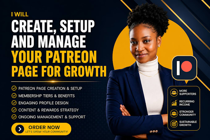 complete patreon page setup and management to attract subscriber
