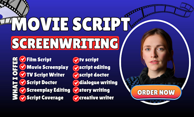 write feature film screenplay movie script children film horror script stageplay