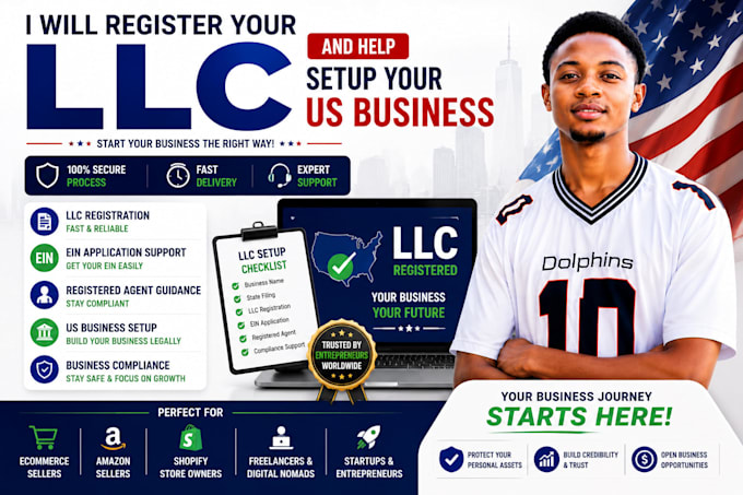 register your llc and help setup your US business