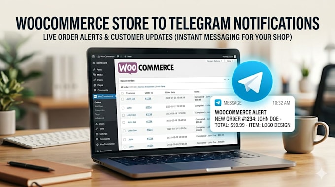 build your wordpress website or landing page with telegram lead notifications