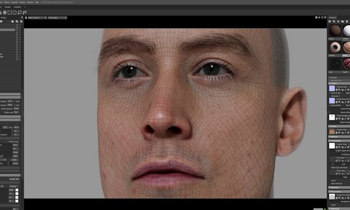 sculpt 3d head model, 3d realistic face model, 3d bust statues, 3d portrait head