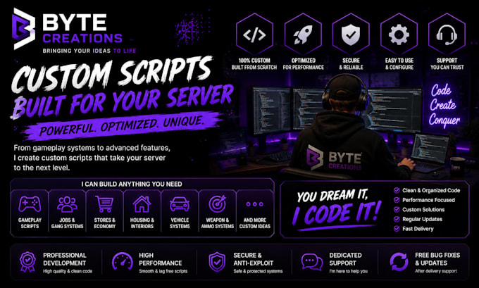create custom scripts for your fivem server