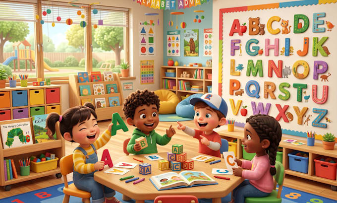 children story book illustration children story children story book illustration