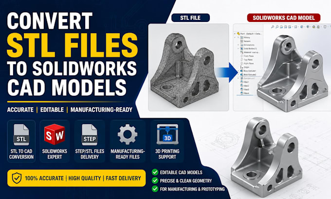 convert stl files to solidworks cad models