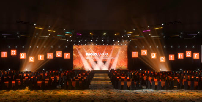 do professional wedding and event stage led visuals wall