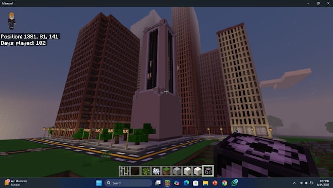 professionally build survival or creative minecraft builds
