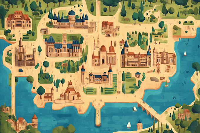 design custom vector event maps, festival layouts