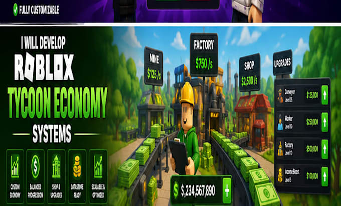 develop roblox rng systems trading systems and tycoon economy