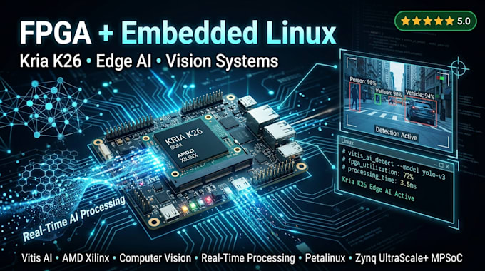 develop fpga embedded linux and ai vision solutions on kria k26