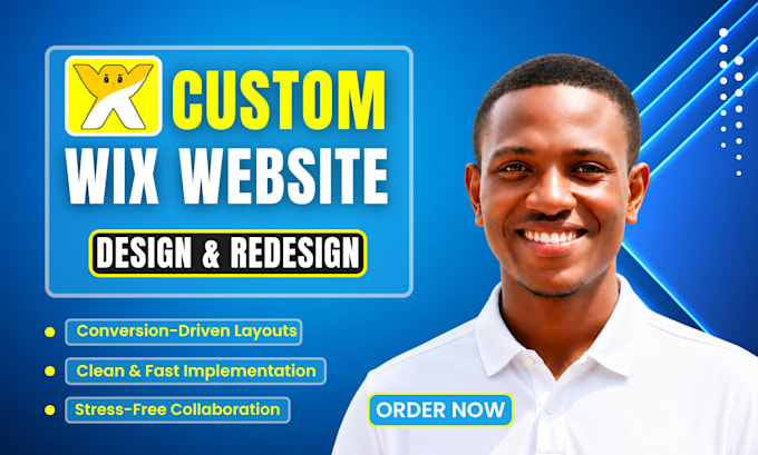 design custom wix website, redesign wix website or fix issues