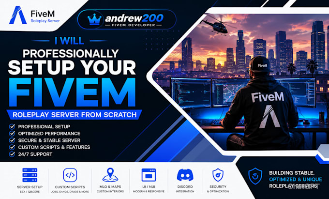 professionally setup your fivem roleplay server from scratch