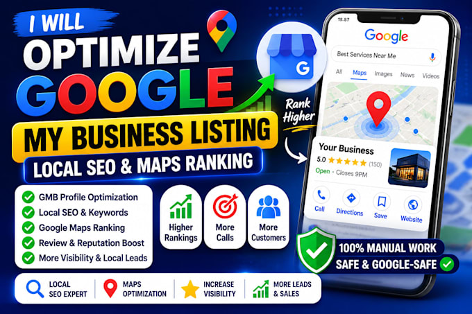 optimize google my business listing local SEO gmb maps ranking