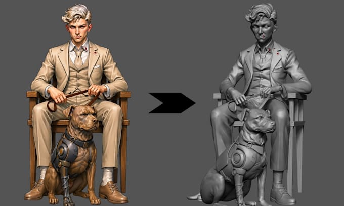 convert 2d to 3d model, stl file, 3d printing, sketch to 3d, 3d modeling visemes