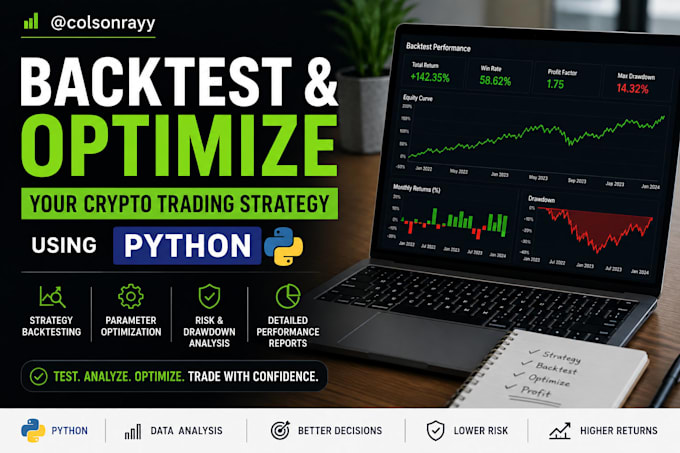 backtest and optimize your crypto trading strategy using python