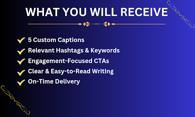 write creative social media captions and short content