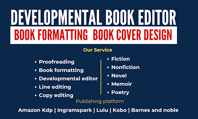 do book formatting book editing for amazon kdp