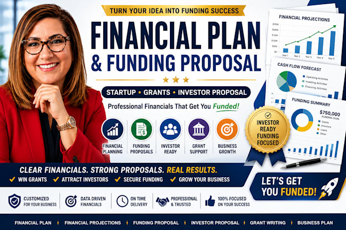 write financial plan startup grants investor proposal