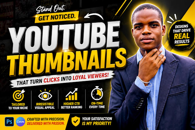 design high CTR youtube thumbnails
