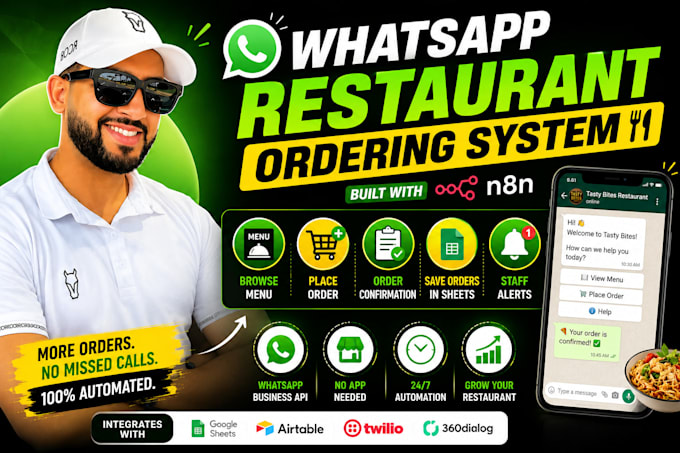 build a whatsapp restaurant ordering bot with n8n authomation