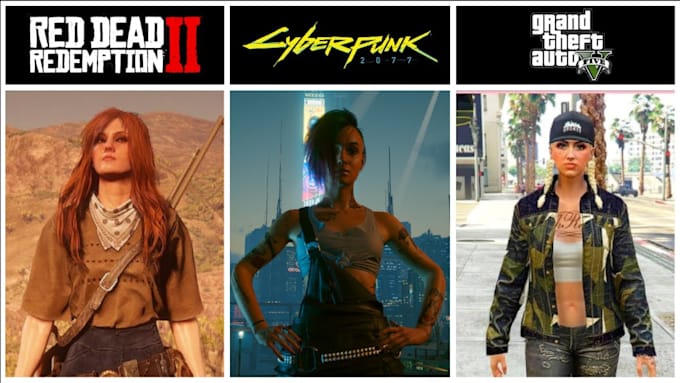 develop unique mods for cyberpunk 2077, gta 5, rdr2, and fallout 4