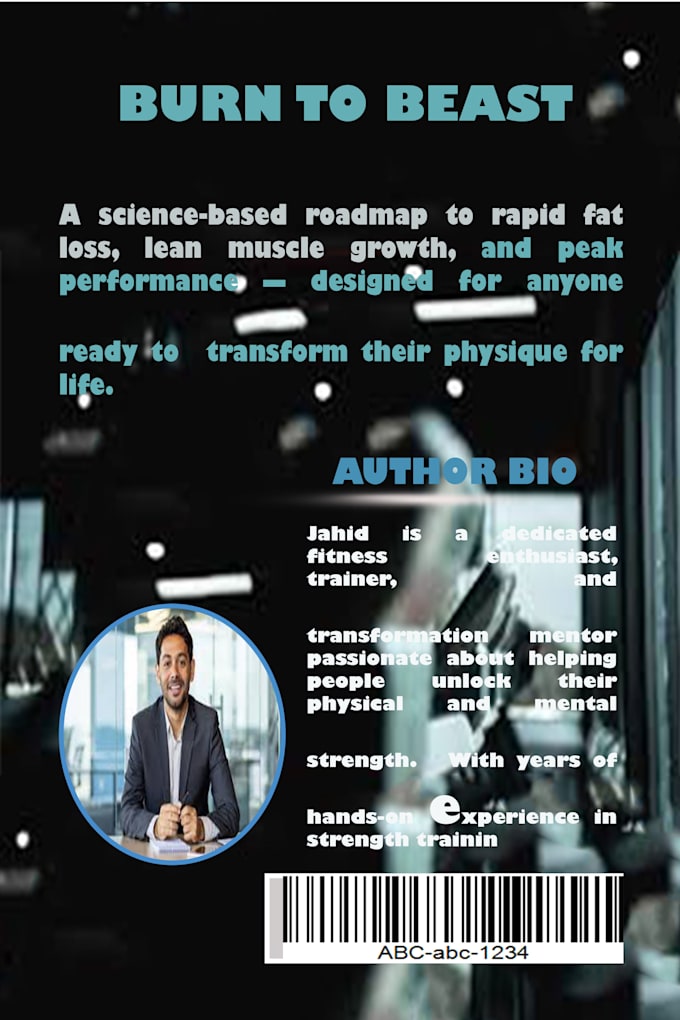 do your book cover design front and back