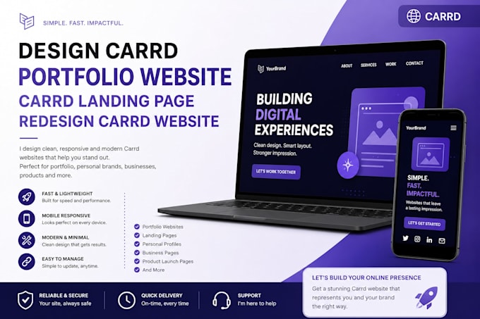design carrd portfolio website carrd landing page redesign carrd website