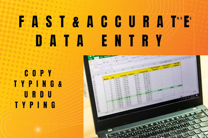 do fast and accurate data entry, copy typing, and urdu typing