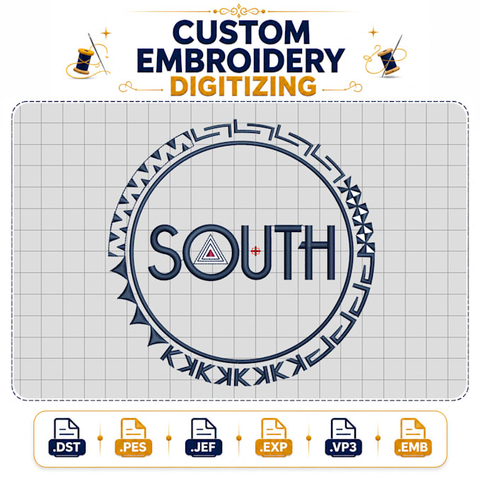 do embroidery digitizing to dst in 1 hour