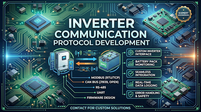 create inverter communication protocol for lithium battery packs
