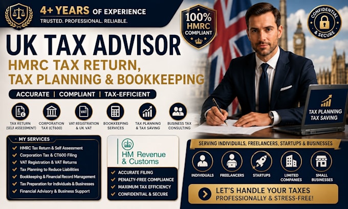 be your UK tax advisor for tax return and planning
