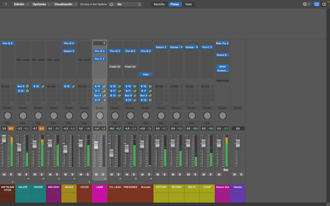 editing, mixing and mastering