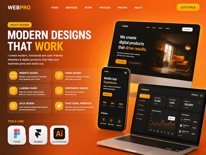 design and build a modern functional website