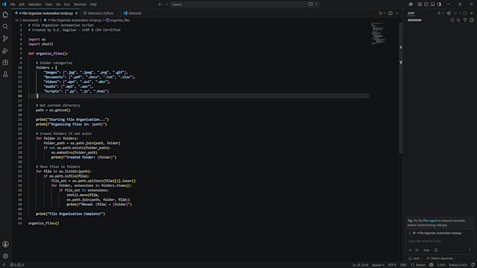 create python scripts to automate your tasks