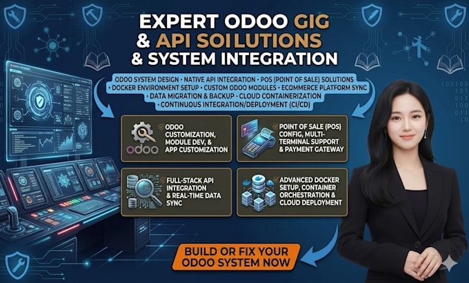do odoo customization API integration pos and docker setup