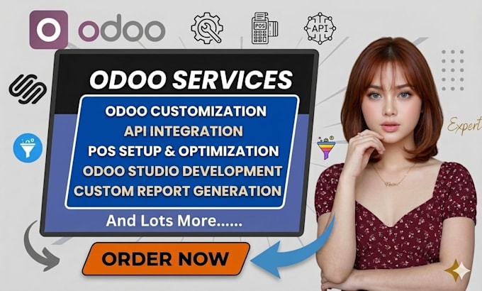 do odoo customization API integration pos setup studio and custom report