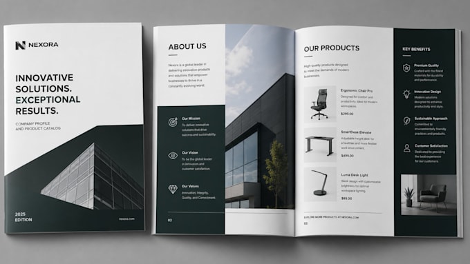 design luxury catalogs, brochures, and magazines
